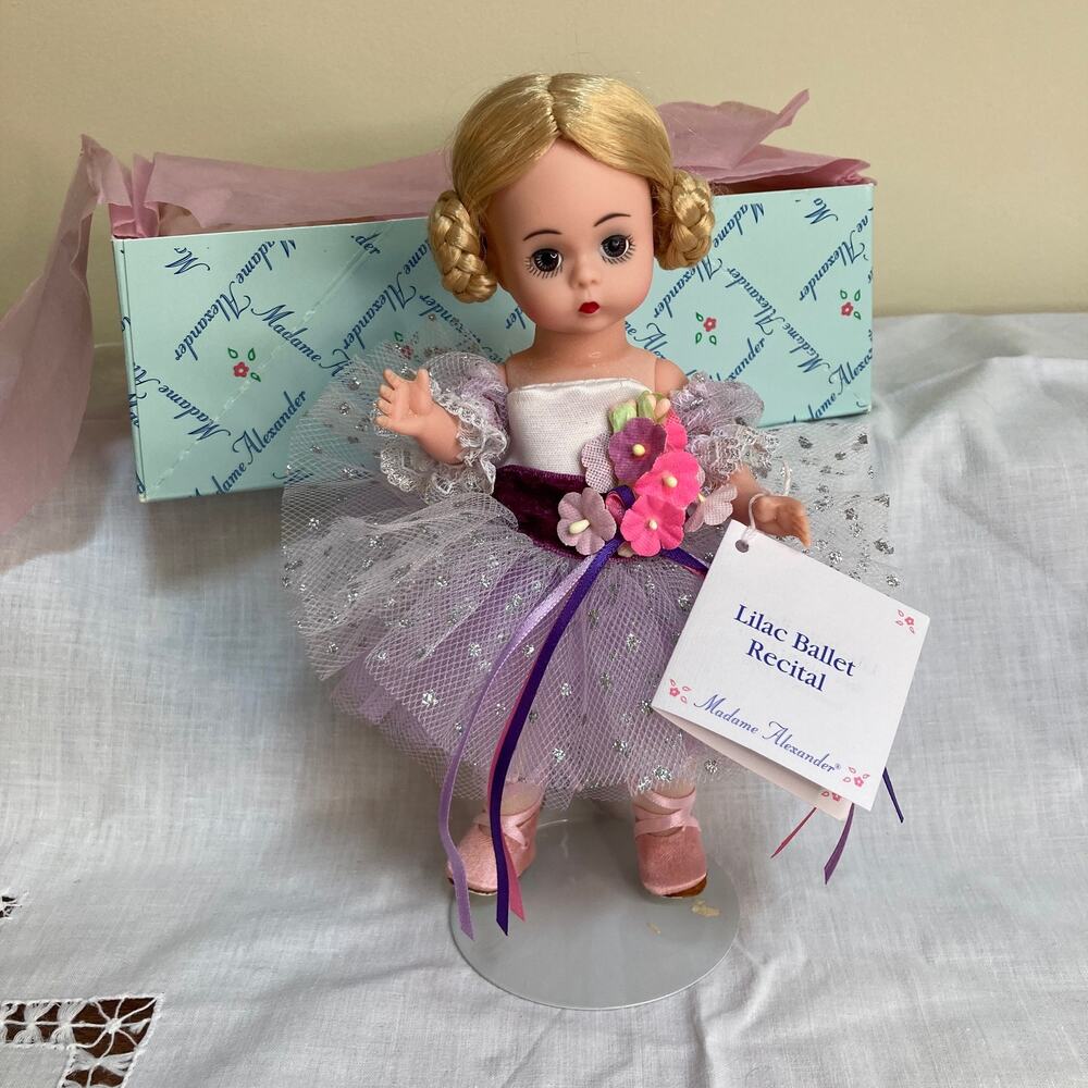 Vintage 90s Madame Alexander 8" Lilac Ballet Recital Wendy #17650 (1999) READ